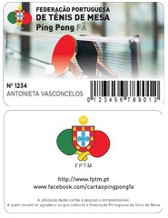 Cartão Ping Pong Fã