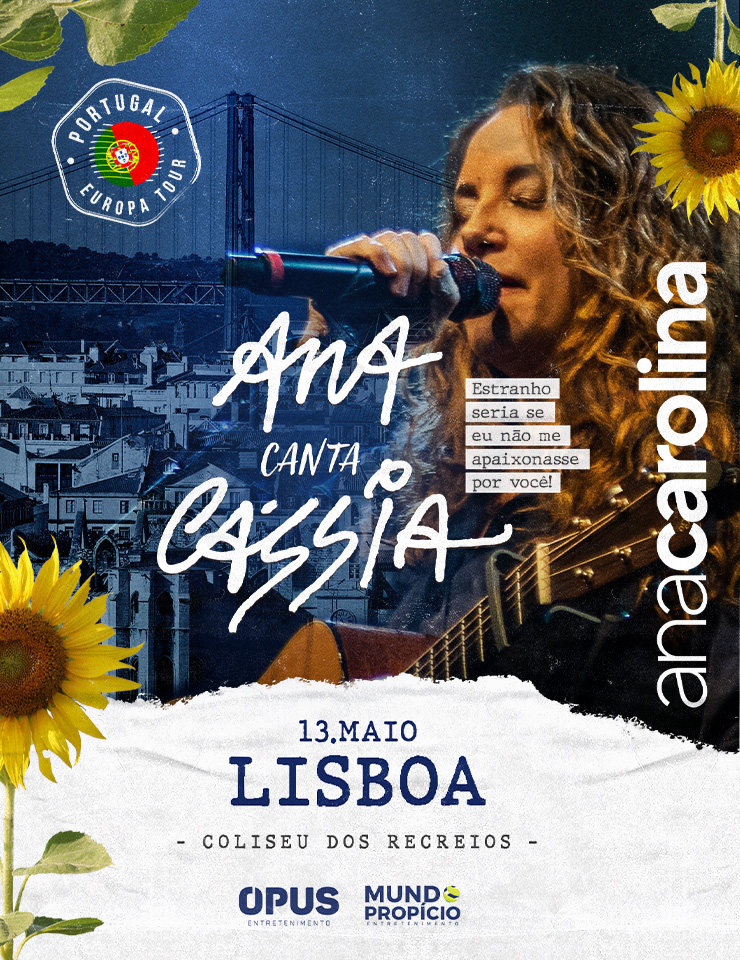 Bilhetes ANA CAROLINA CANTA CÁSSIA - Coliseu de Lisboa