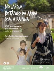 No Jardim Botânico da Ajuda com a Rainha