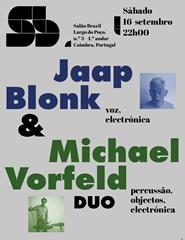 Jaap Blonk & Michael Vorfeld no Salão Brazil