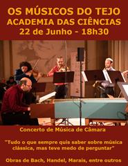 OS MÚSICOS DO TEJO na ACADEMIA DE CIÊNCIAS DE LISBOA