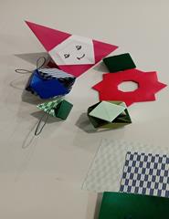 ORIGAMI KUSUDAMA. Bolas e decorações de Natal