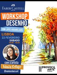 WORKSHOP DESENHO (AGUARELÁVEIS) COM VÂNIA COLAÇO