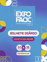 EXPOFACIC 2025 - BILHETE DIÁRIO - EXCETO 08/08