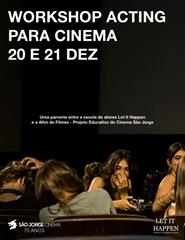 Workshop de acting para cinema