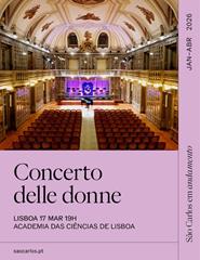 Concerto delle donne, na Academia das Ciências de Lisboa