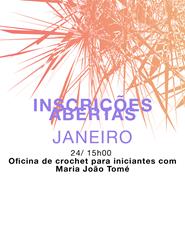 Oficina de crochet para iniciantes com Maria João Tomé