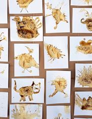 Coffee Painting for Kids | Arte com Café para Crianças