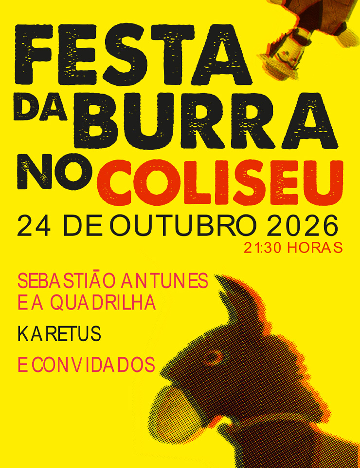 Cartaz de FESTA DA BURRA NO COLISEU em Coliseu de Lisboa