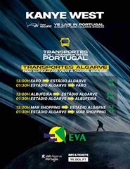 YE AO VIVO EM PORTUGAL - TRANSPORTE