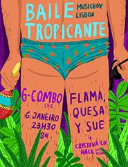 Baile Tropicante: G Combo, La Flama Blanca, DJ Quesadilla e Sue