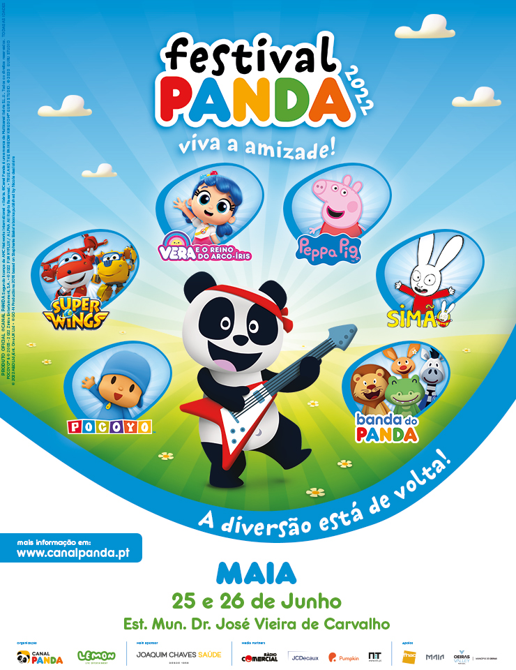[REALIZADO] Bilhetes Festival Panda 2022 Maia Estádio Municipal Dr