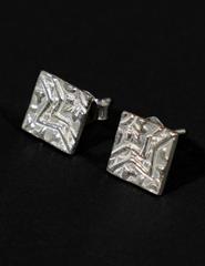 Brincos Quadrado Prata | Silver Earrings