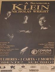 Cartaz - A SENHORA KLEIN (1994)